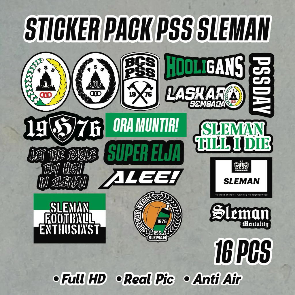 STICKER PACK PSS SLEMAN | STICKER PACK SEPAK BOLA PSS SLEMAN