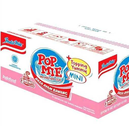 Pop MIE MINI Ayam Bawang 1 Dus isi 12Pcs