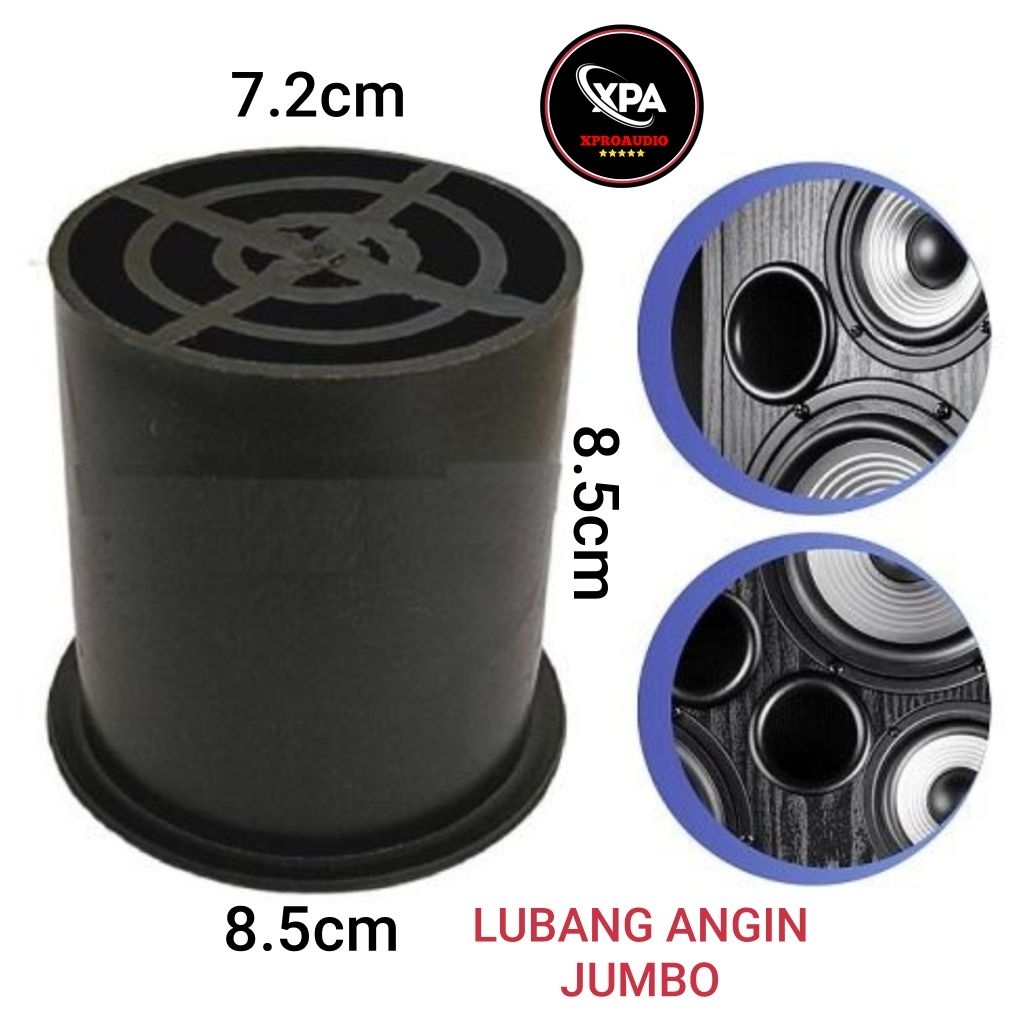 Lubang angin box speaker Jumbo lubang angin bazooka subwoofer plastik PVC