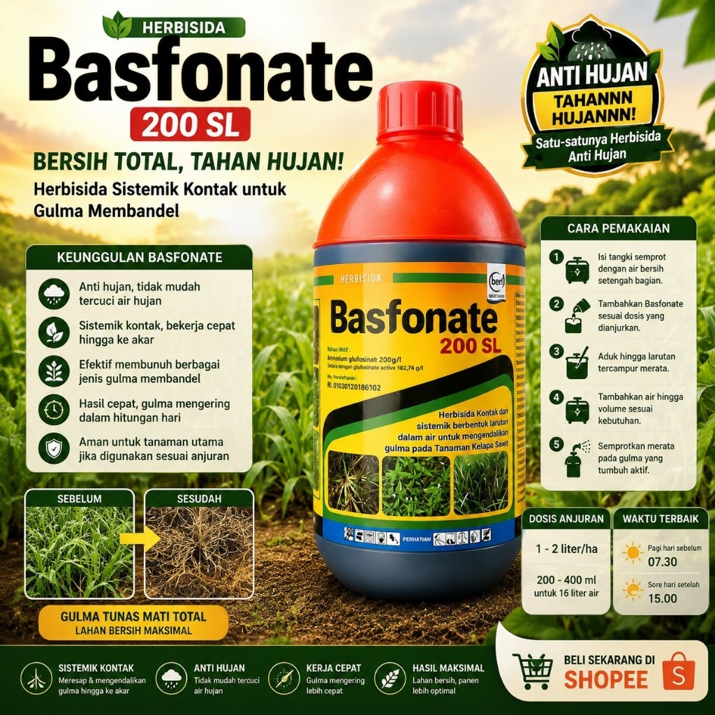 Herbisida Basfonate 200 SL (Amonium Glufosinat)