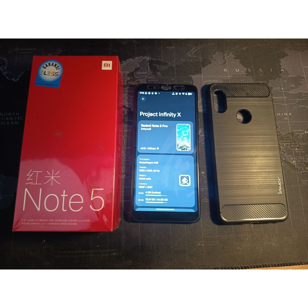 Redmi Note 5 4/64 Fullset Custom Rom