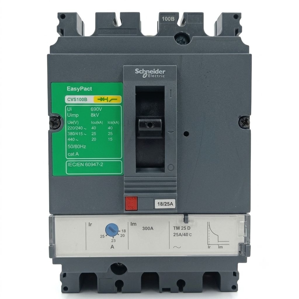 MCCB Schneider EasyPact CVS100B 3P 25A/mccb Schneider 25 ampere 3 phase second original/Nfb Schneide