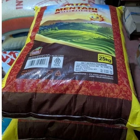 Beras Premium MENTARI kemasan 25kg