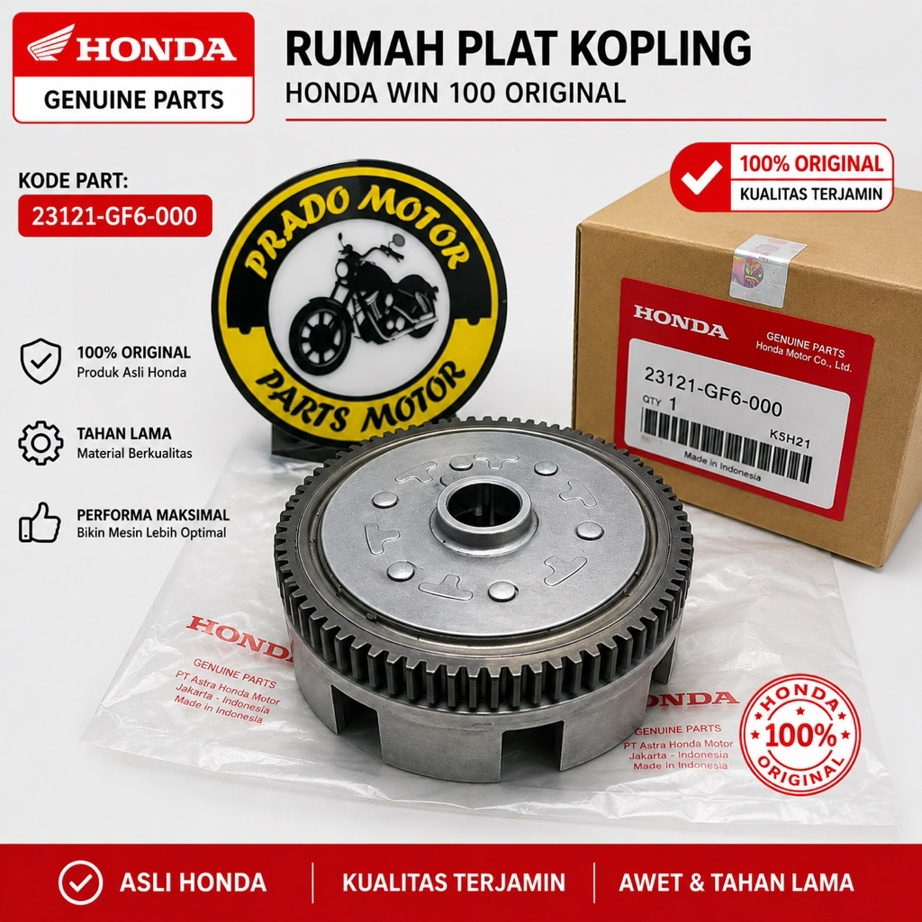 23121-GF6-000 Rumah plat kopling Honda WIN Original Honda