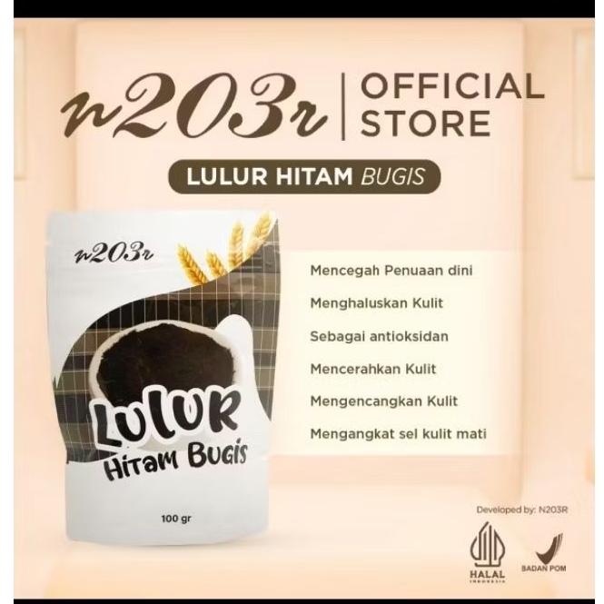 lulur hitam Bugis n203r 100 g