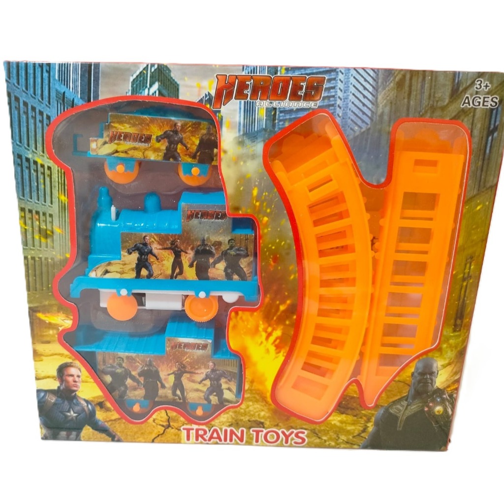 PELANGI TOYS Mainan Kereta Karakter Avenger Anak 2 Gerbong (168D-80)