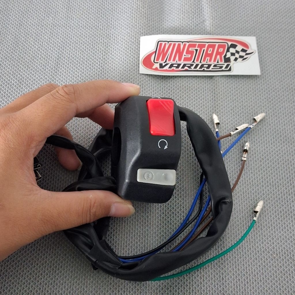 saklar kanan Model Ktc Tombol on off stater universal semua motor Klx Crf Cb Vixion Rx king