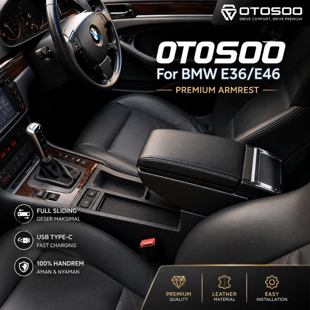 Armrest BMW E36 E46 - Otosoo  console box BMW e36 e46