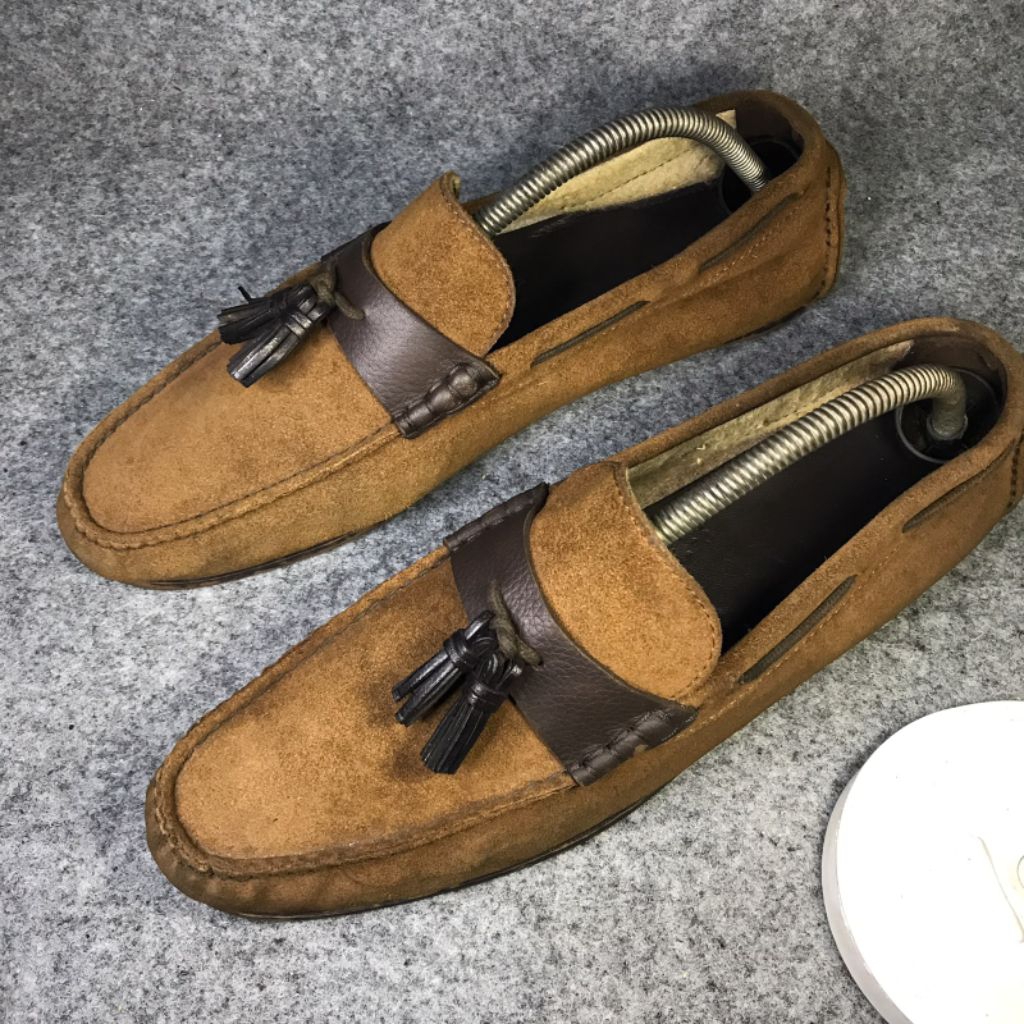 Sepatu Loafers kulit Zara man size 42 second