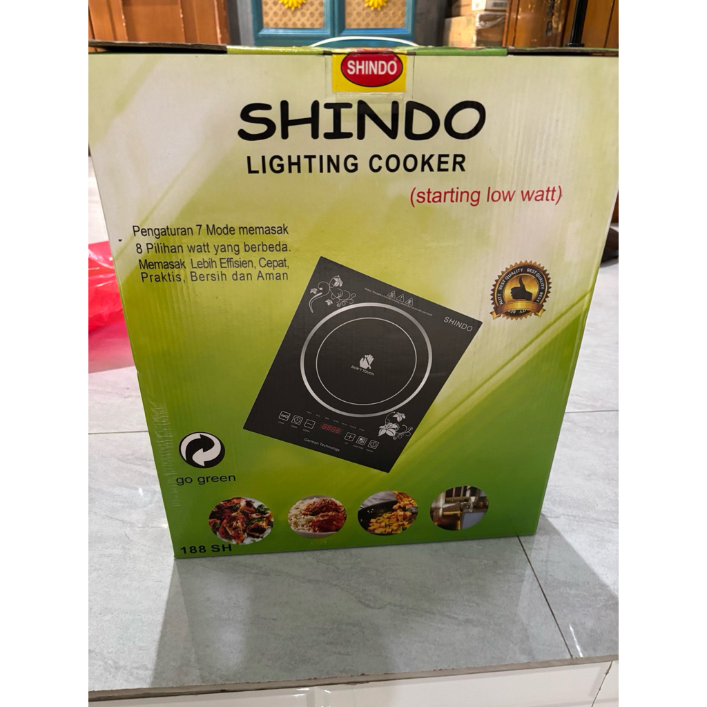 Kompor Listrik Halogen Portabel SHINDO LIGHTING COOKER 188SH 1 Tungku Low Watt Hemat Listrik Anti Me