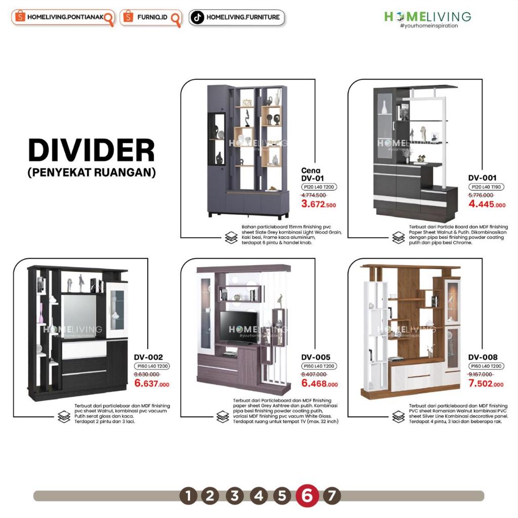 FURNIQ.ID - DIVIDER RUANGAN MINIMALIS - PENYEKAT RUANGAN AESTETIC - PARTISI RUANGAN
