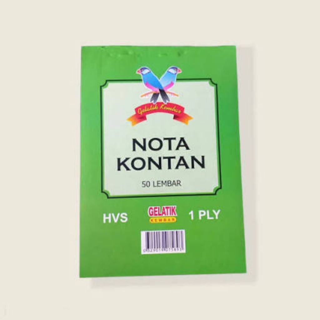 NOTA KONTAN GELATIK | 50 LEMBAR | PRAKTIS UNTUK TRANSAKSI HARIAN