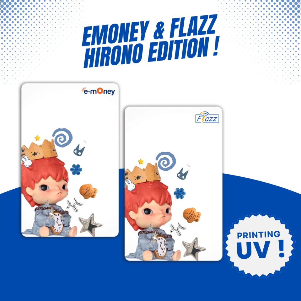 Custom Kartu Hirono - Support NFC - Kartu Emoney Flazz Gen 2 Support NFC