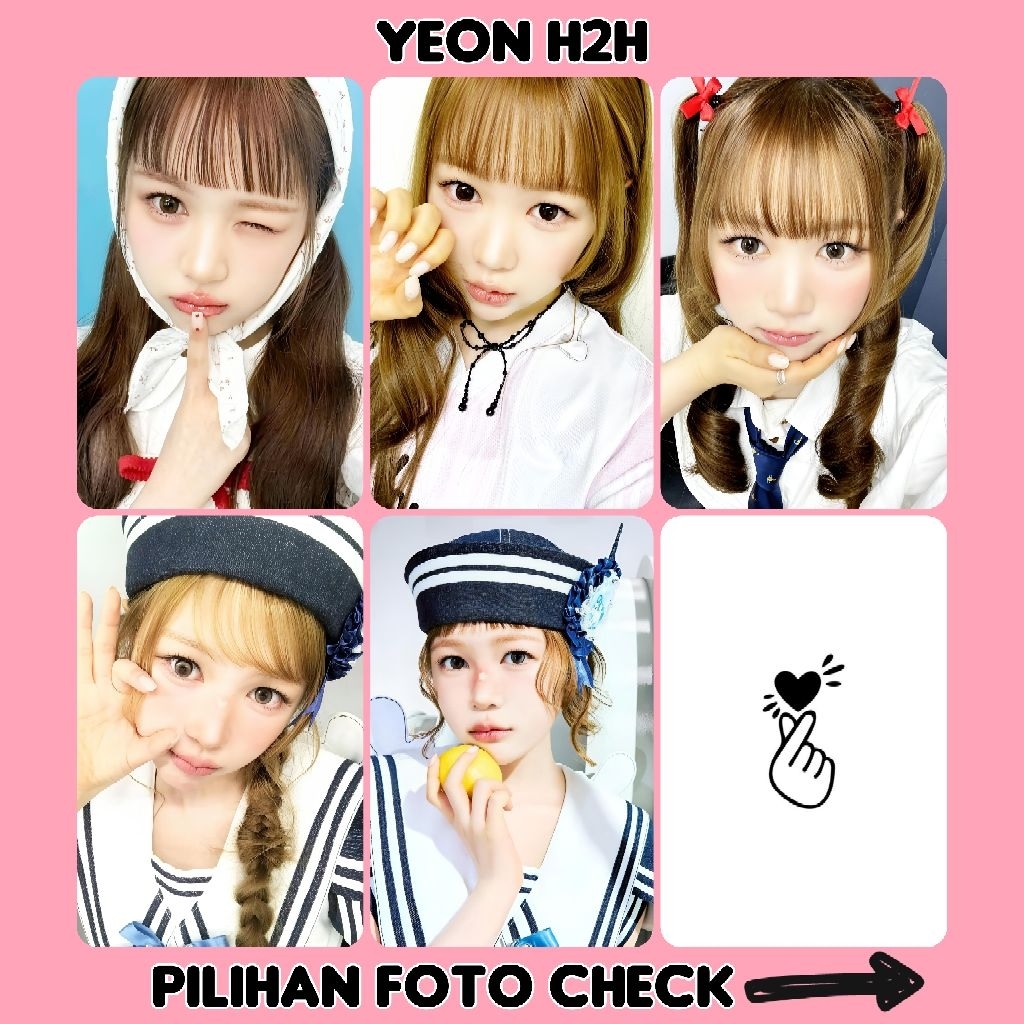 Photocard unoff YEON H2H kartu foto HD dan jernih