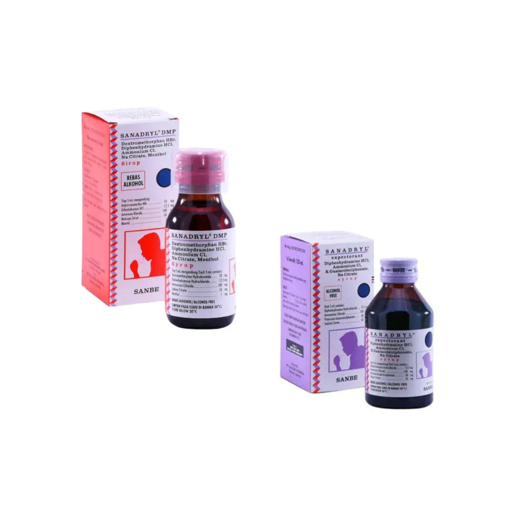 Sanadryl DMP & Sanadryl Expectorant Sirup 60ml