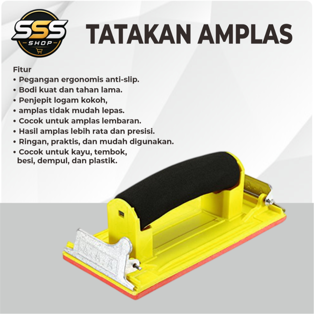 TATAKAN AMPLAS  MANUAL / alat amplas manual / alat untuk AMPLAS