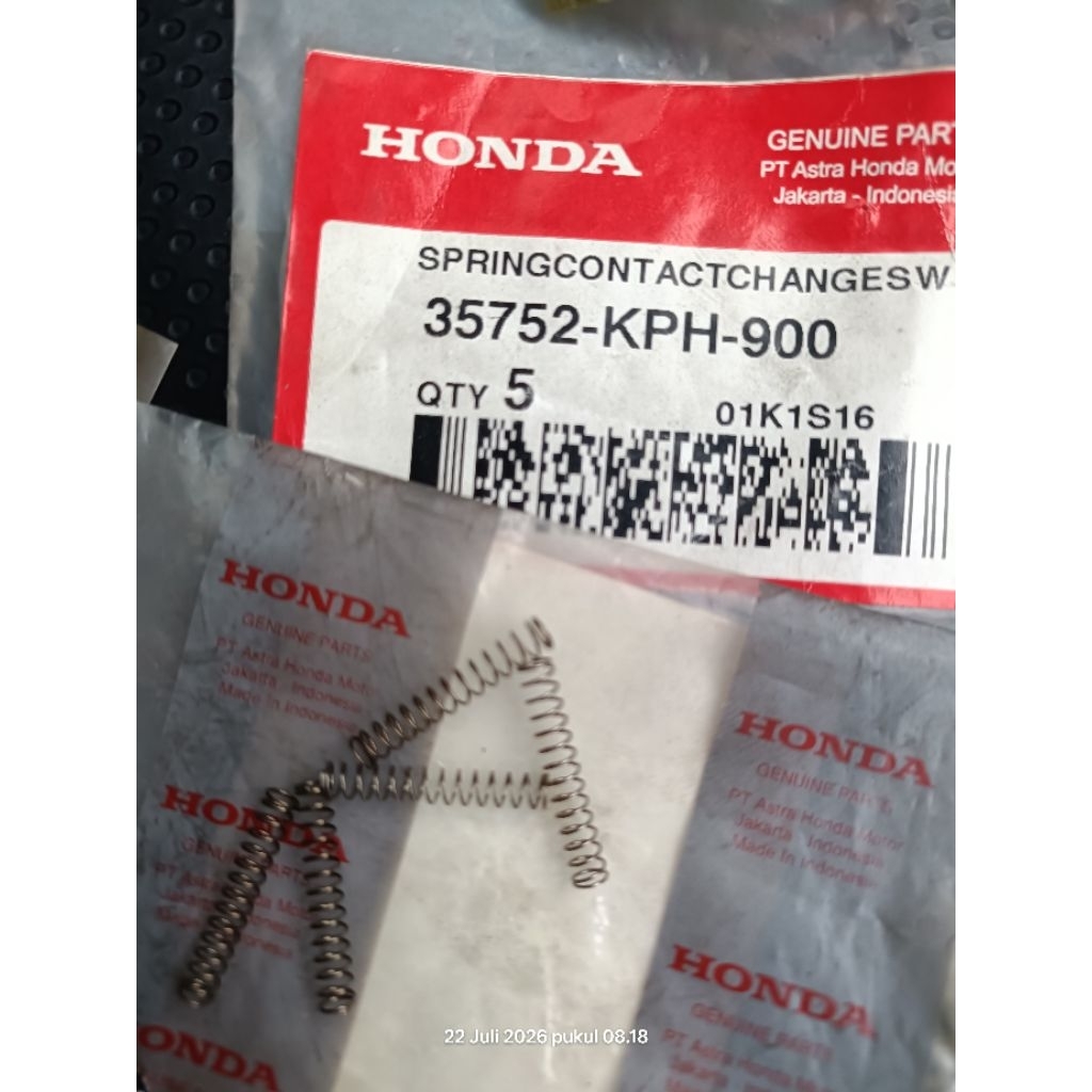 per spring contact change switch Honda original AHM 35752 kph 900