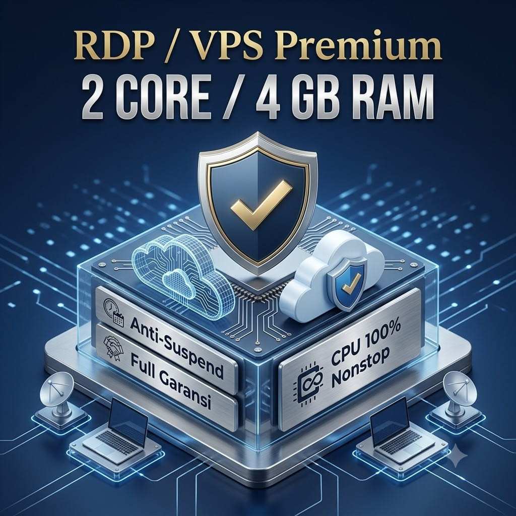 RDP Windows 2 Core 4GB RAM – Akses Server Virtual