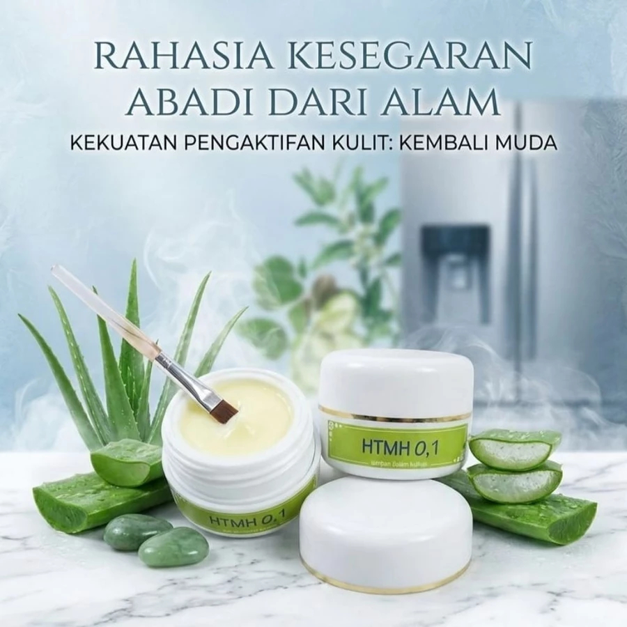 Cream Malam HTMH 0.1 - Krim Flek Hitam Membandel, Pencerah Wajah Malam Hari, Skincare Original