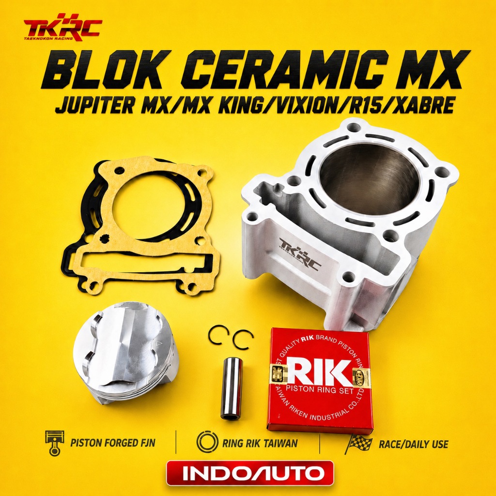 BLOK SEHER KERAMIK TKRC BORING BORE UP JUPITER MX KING MX OLD R15 VXION 62 63 65 66 68