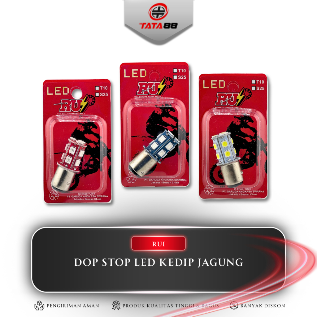 DOP STOP LED KEDIP JAGUNG - Lampu Stop LED Model Jagung 13 Mata Flashing Kedip / Harga Per Biji