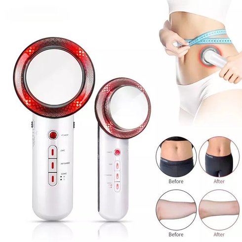 Mesin Pijat Ultrasonik EMS Infrared Perawatan Wajah Dan Tubuh - Ultrasonic Body Massager 3 in 1
