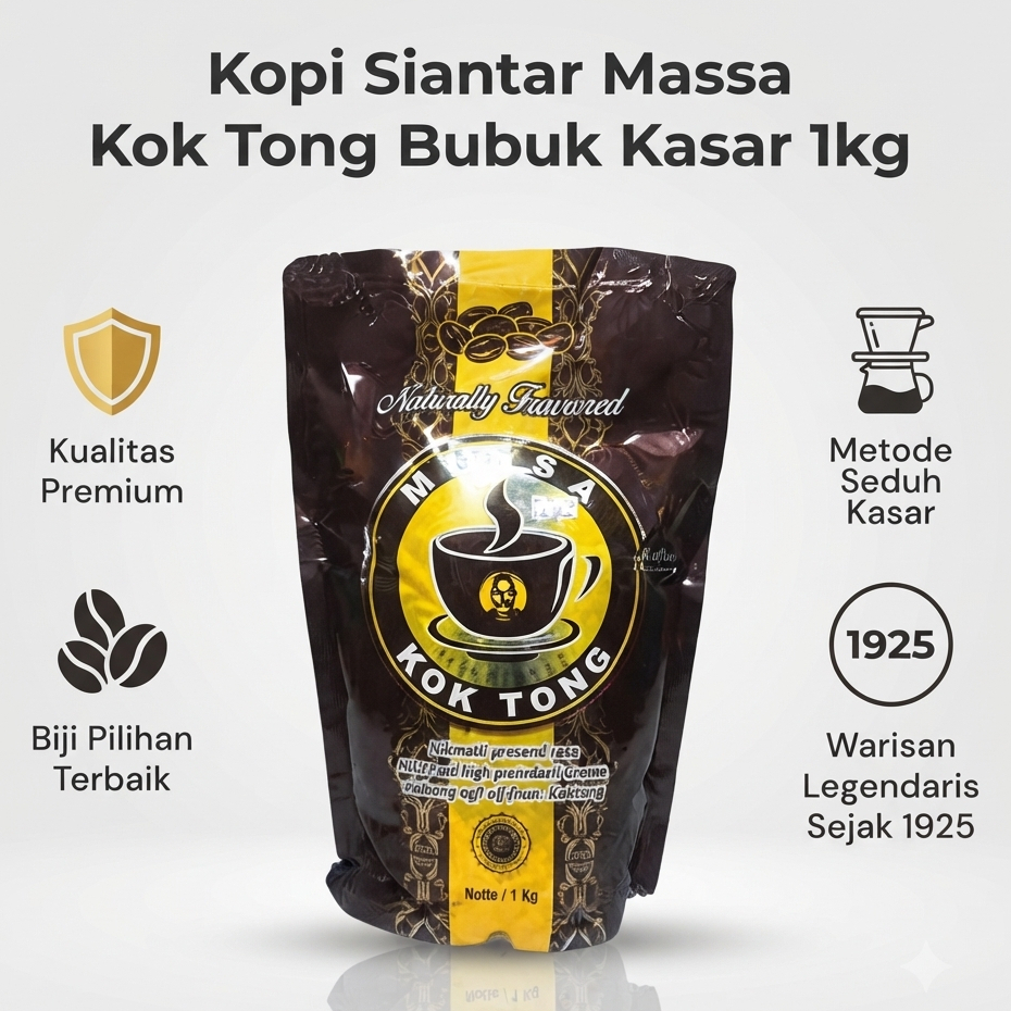Kopi Kok Tong / Kopi Siantar Massa Kasar Kok Tong Kasar 1kg