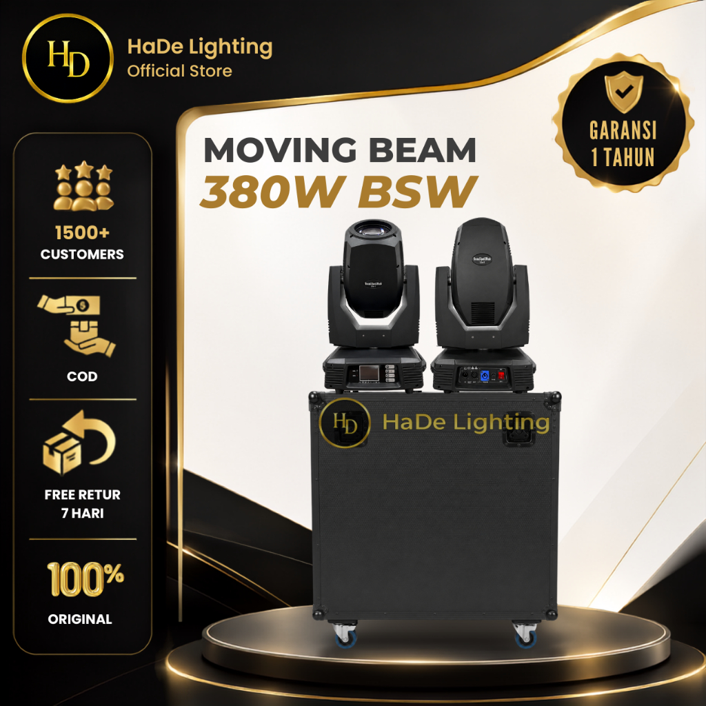 Beam 380 Watt BSW Stellar - Lampu Sorot Panggung Beam 380 Watt Beam Spot Wash