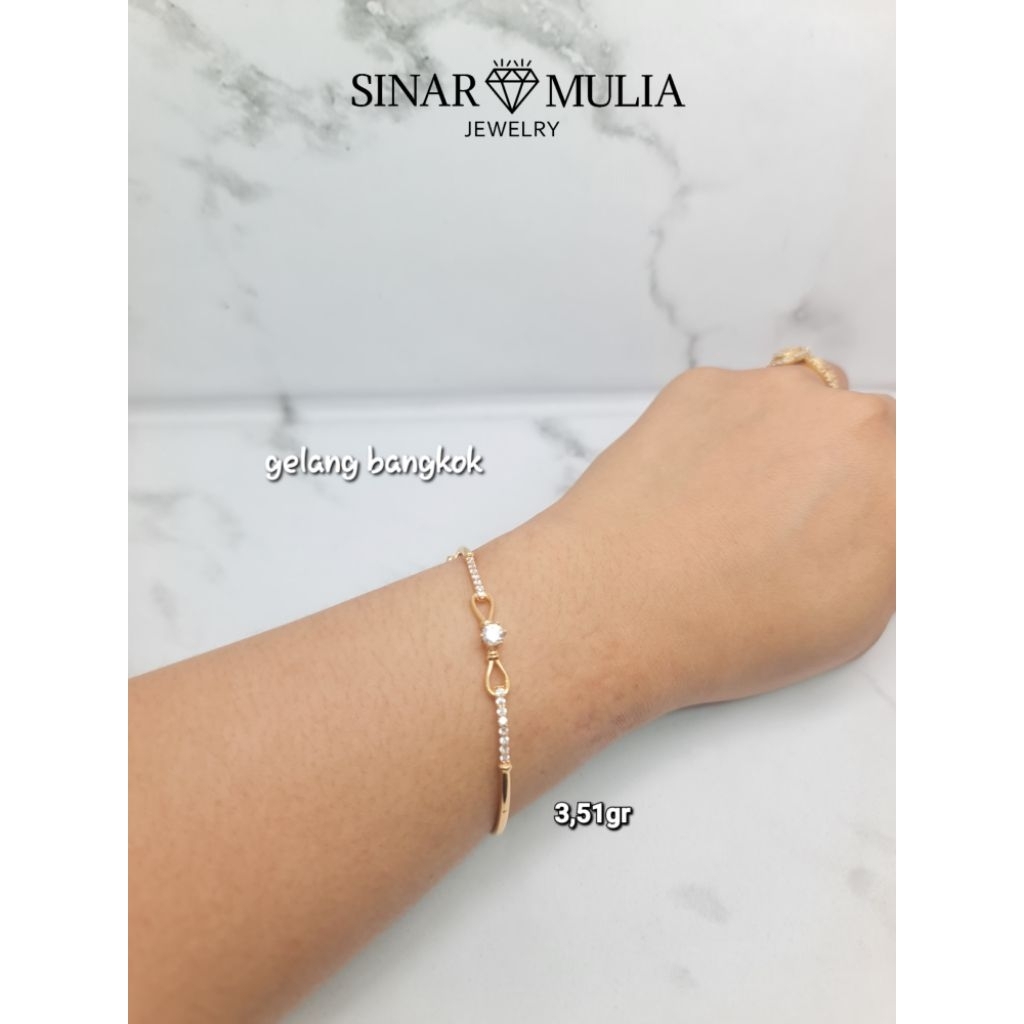 GELANG BANGKOK MODEL TERBARU/GELANG EMAS WANITA