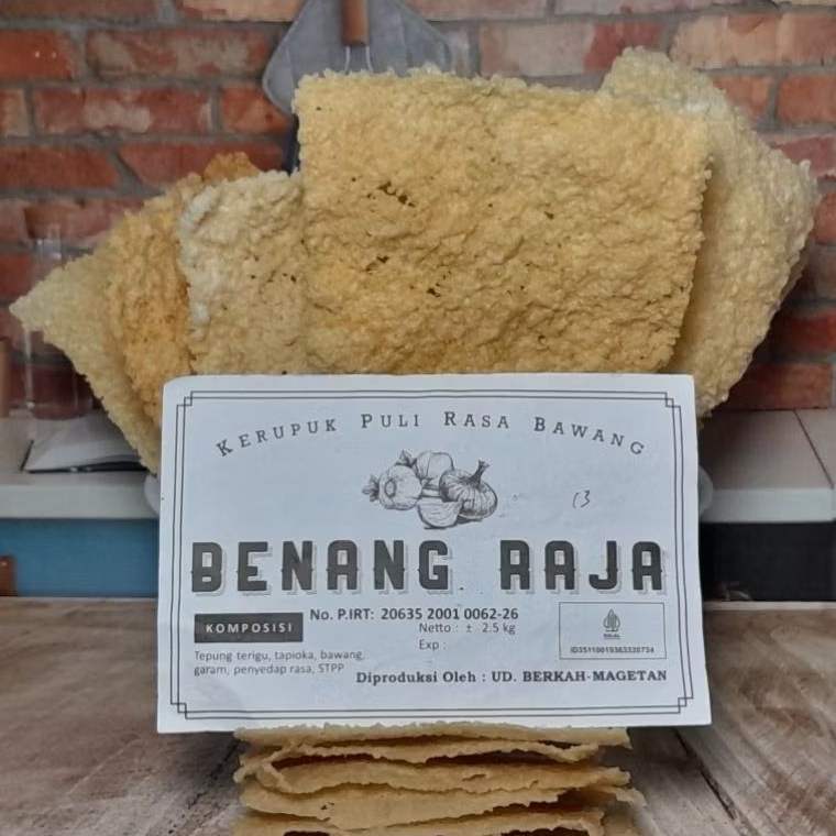 Kerupuk Gendar Benang Raja 1kg Mentah - Kerak Nasi Asli, Gurih, Renyah, Tanpa Bahan Pengawet, Tingga