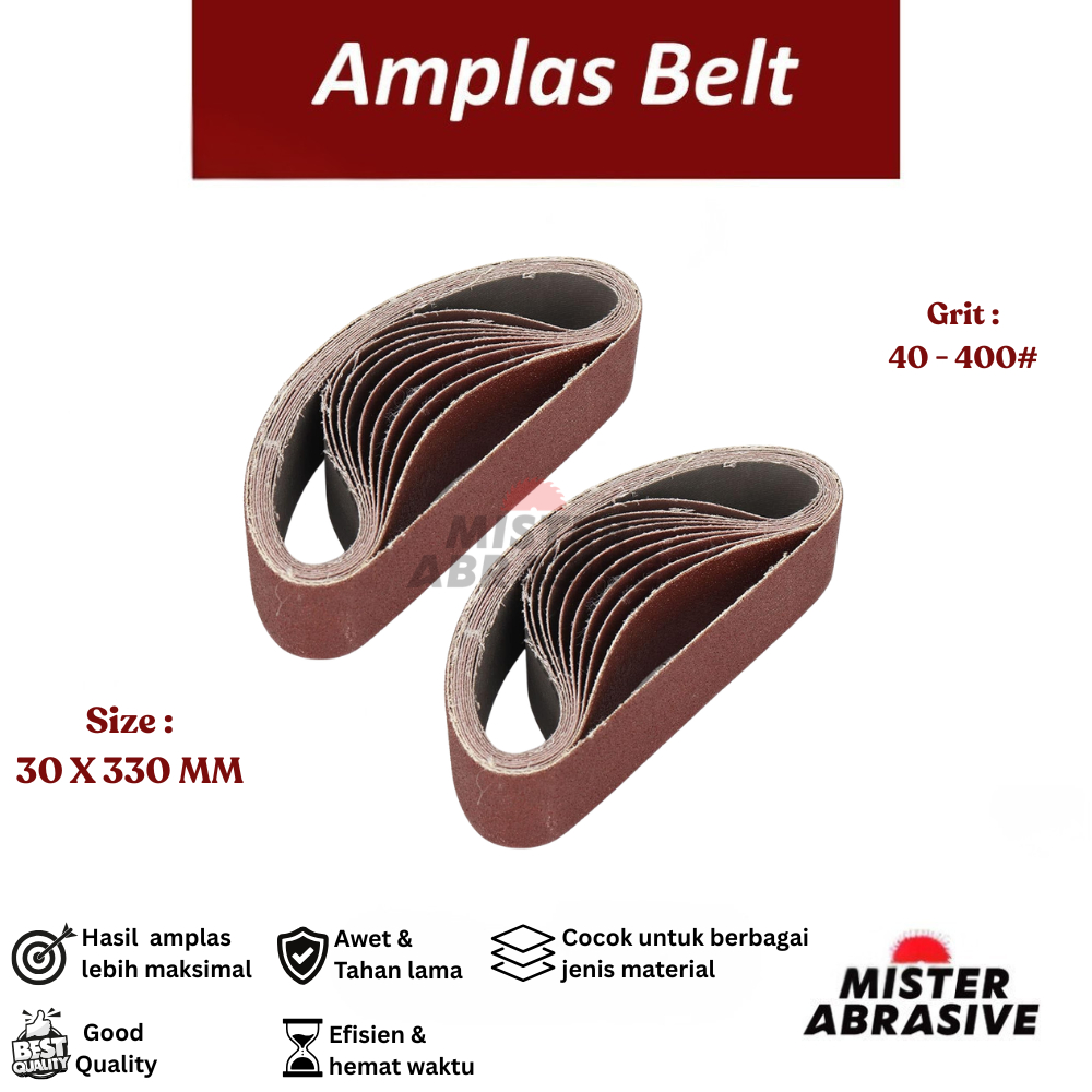 Amplas Belt 30x330 mm Sanding Sander 30 x 330 1 1/8 x 13 Inch