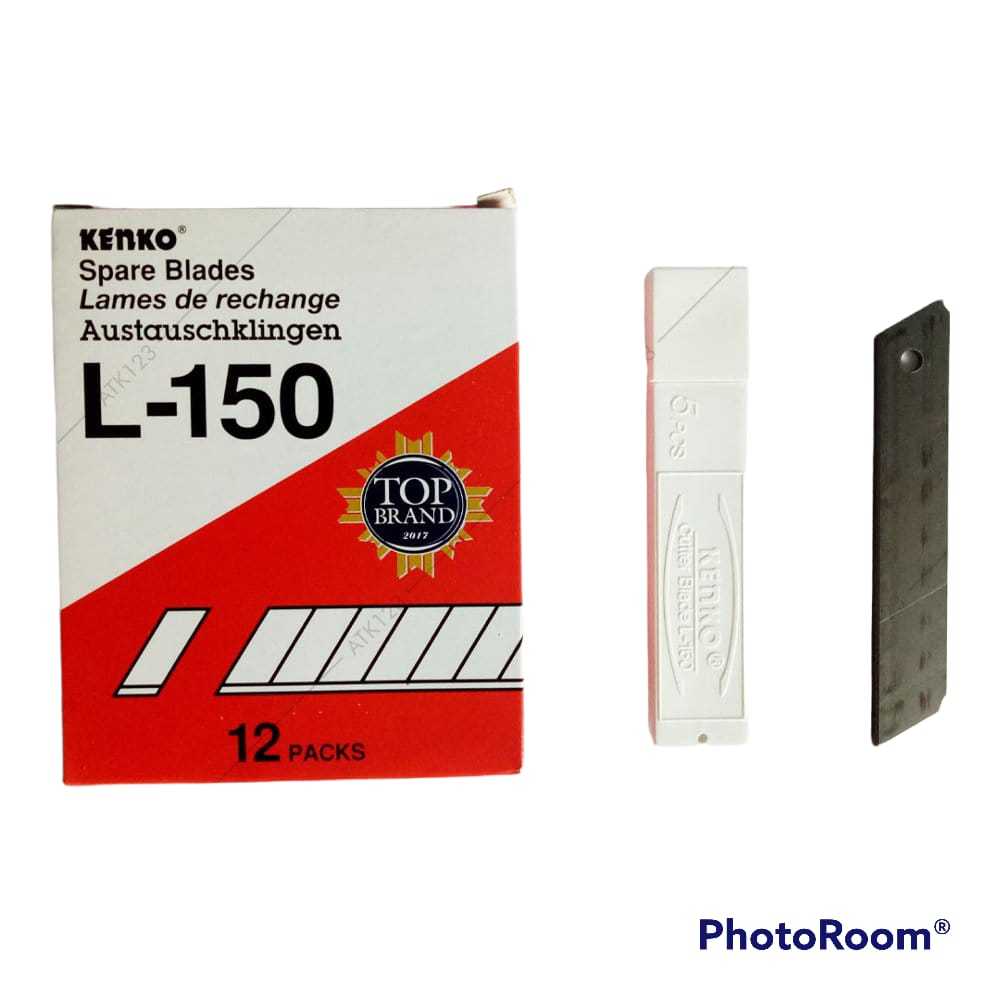 Isi Cutter Pisau Kenko L-150 dengan Bilah Baja Tajam