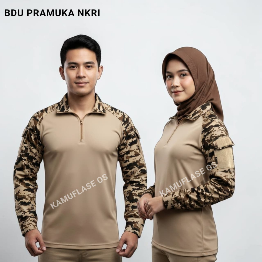 BAJU PRAMUKA BDU, kaos taktikal loreng pramuka NKRI