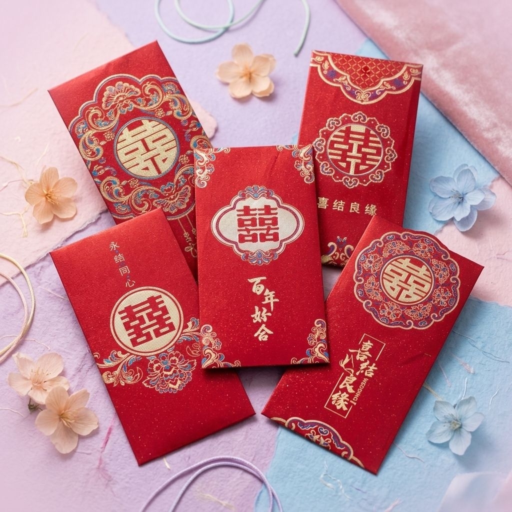 KERTAS AMPAO WEDDING, SANGJIT, HONG BAO, SHUANG XI, LAMARAN 525503