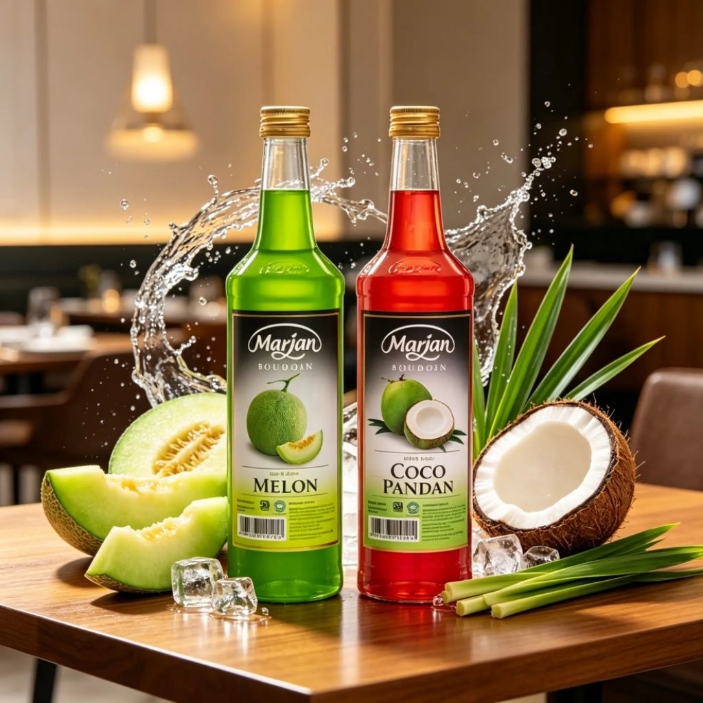 Sirup Marjan Boudoin 460ml Melon / Cocopandan / Marjan Syrup Grosir Murah