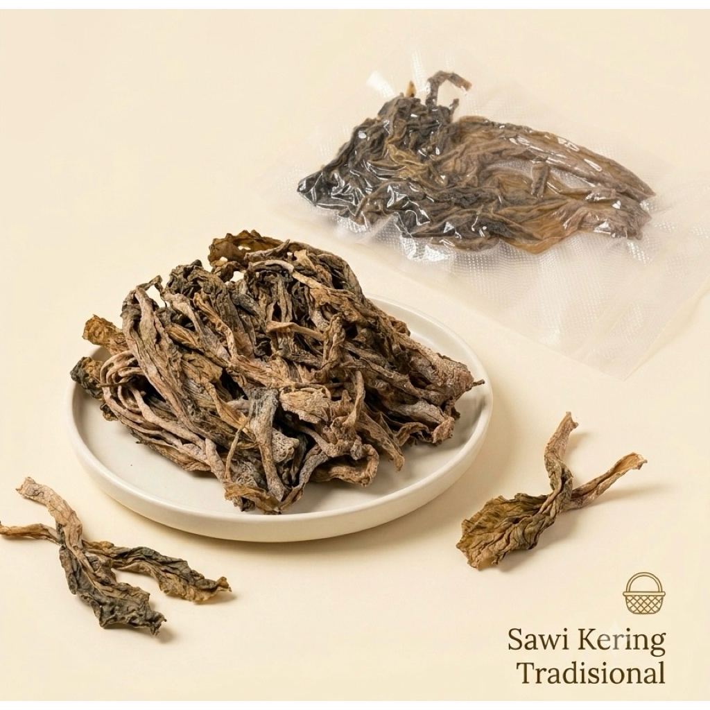 SAWI ASIN KERING / HAM CHOI KON / SAWI JABUNG KERING KHAS SINGKAWANG