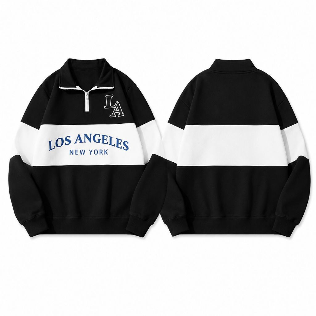 Sweater Half Zip Fleece Premium Sweater Half Zip Unisex