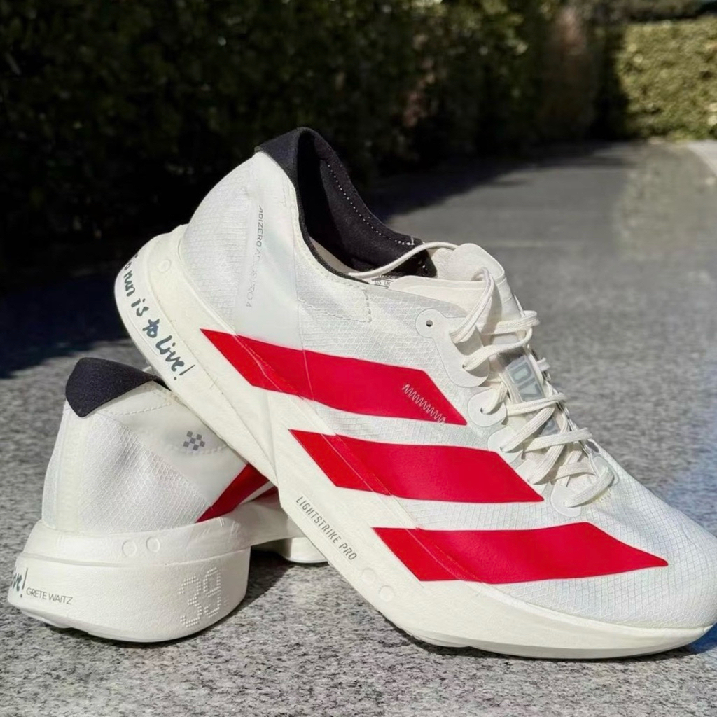 JR6363 JR6350 Adidas Adizero Adios Pro 4 Off White Better Scarlet Core Black Red