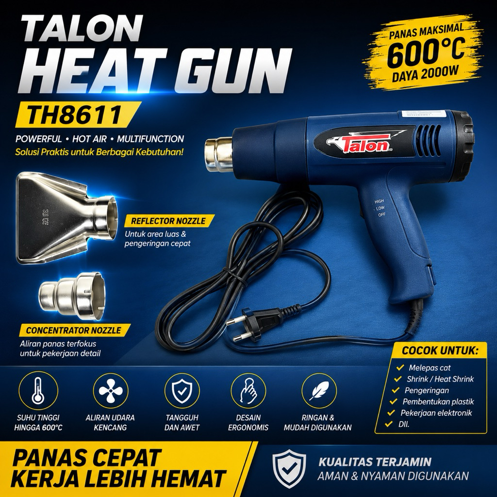Hot Gun HeatGun Talon Heat Gun TH8611