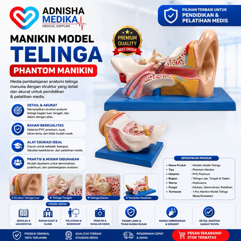 MANIKIN MODEL TELINGA / PHANTOM MANIKIN