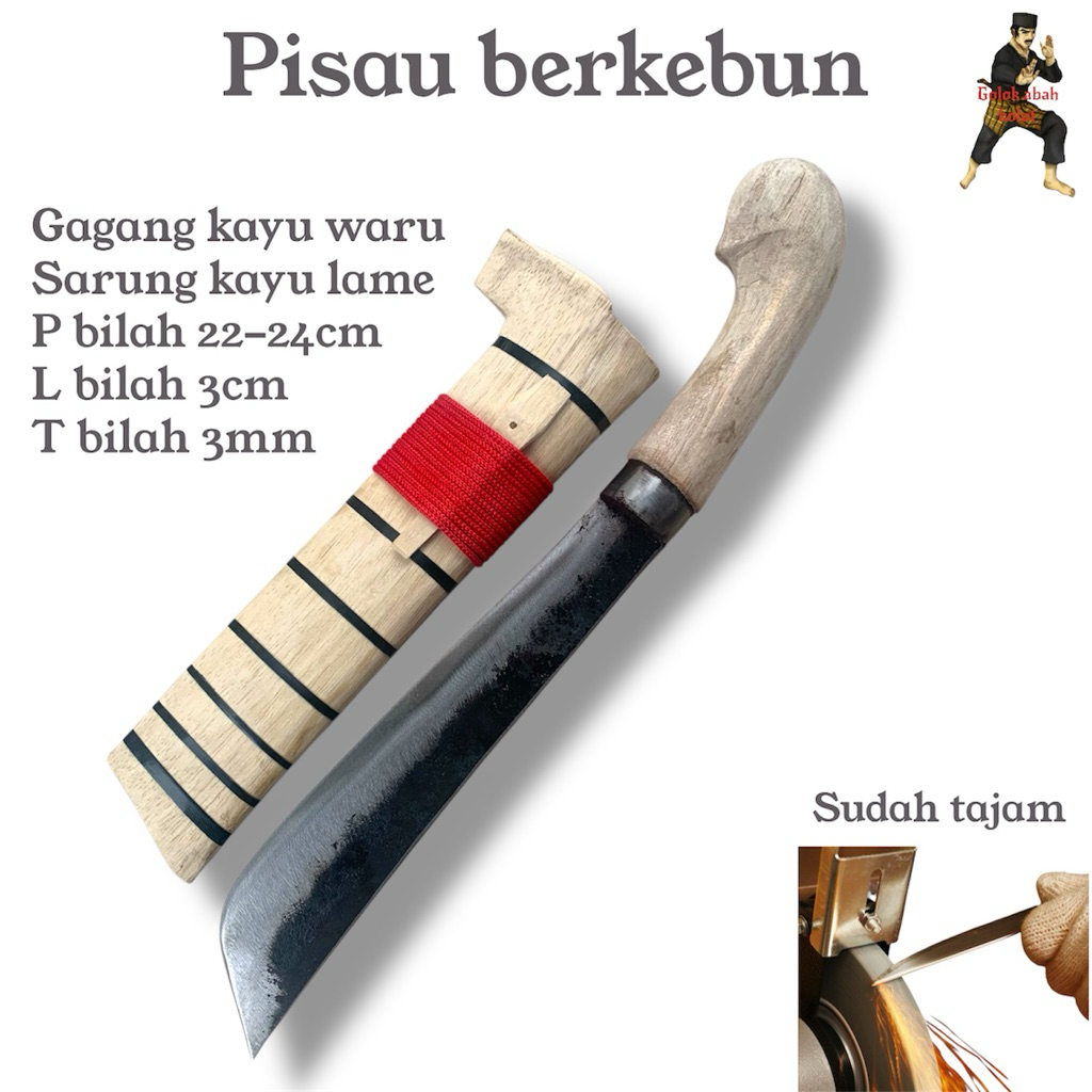 pisau berkebun gocil serbaguna khas banten