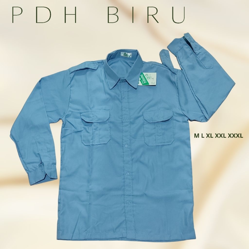 PDH Biru PNS / Seragam PDH Biru / PDH PNS Biru / Seragam biru pelayaran / PDH Putih / Seragam PDH Pu