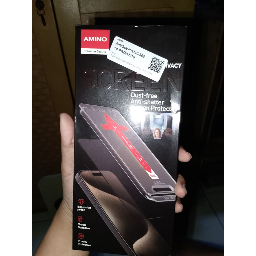 AMINO Anti SPY Easy Install Kit 360 derajat untuk Iphone 15