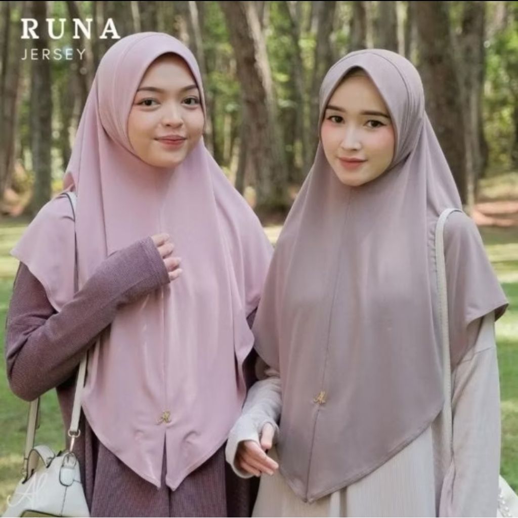 Albata Hijab/RUNA INSTAN/Hijab Instan/ Bergo Casual Jersey