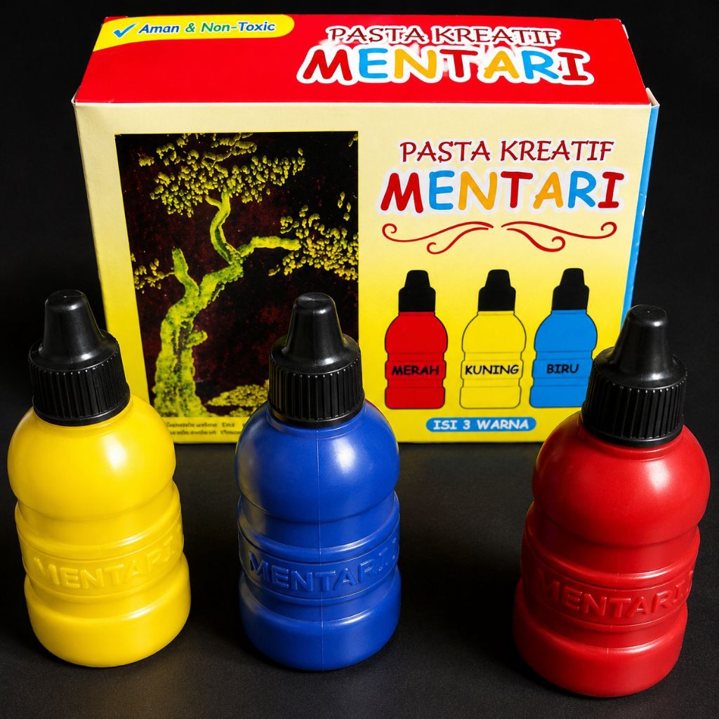 pasta kreatif mentari finger painting