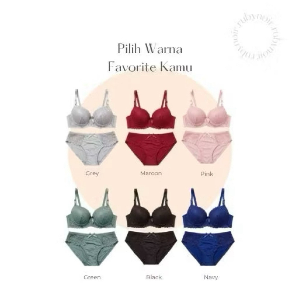 BRA SET BH+CD RENDA BROKAT ANDAINA 443
