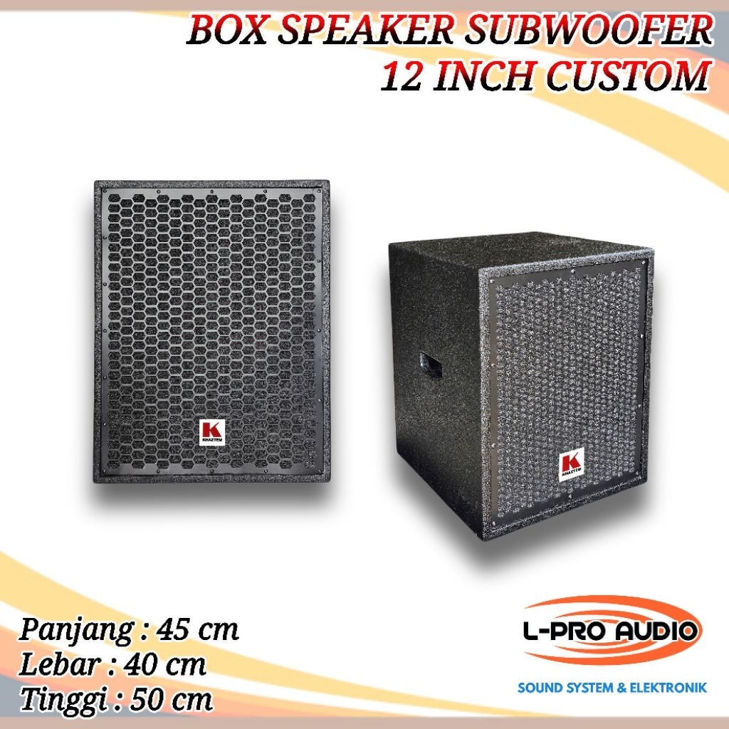 Box Speaker 12 inch Custom model RCF subwoofer 12in