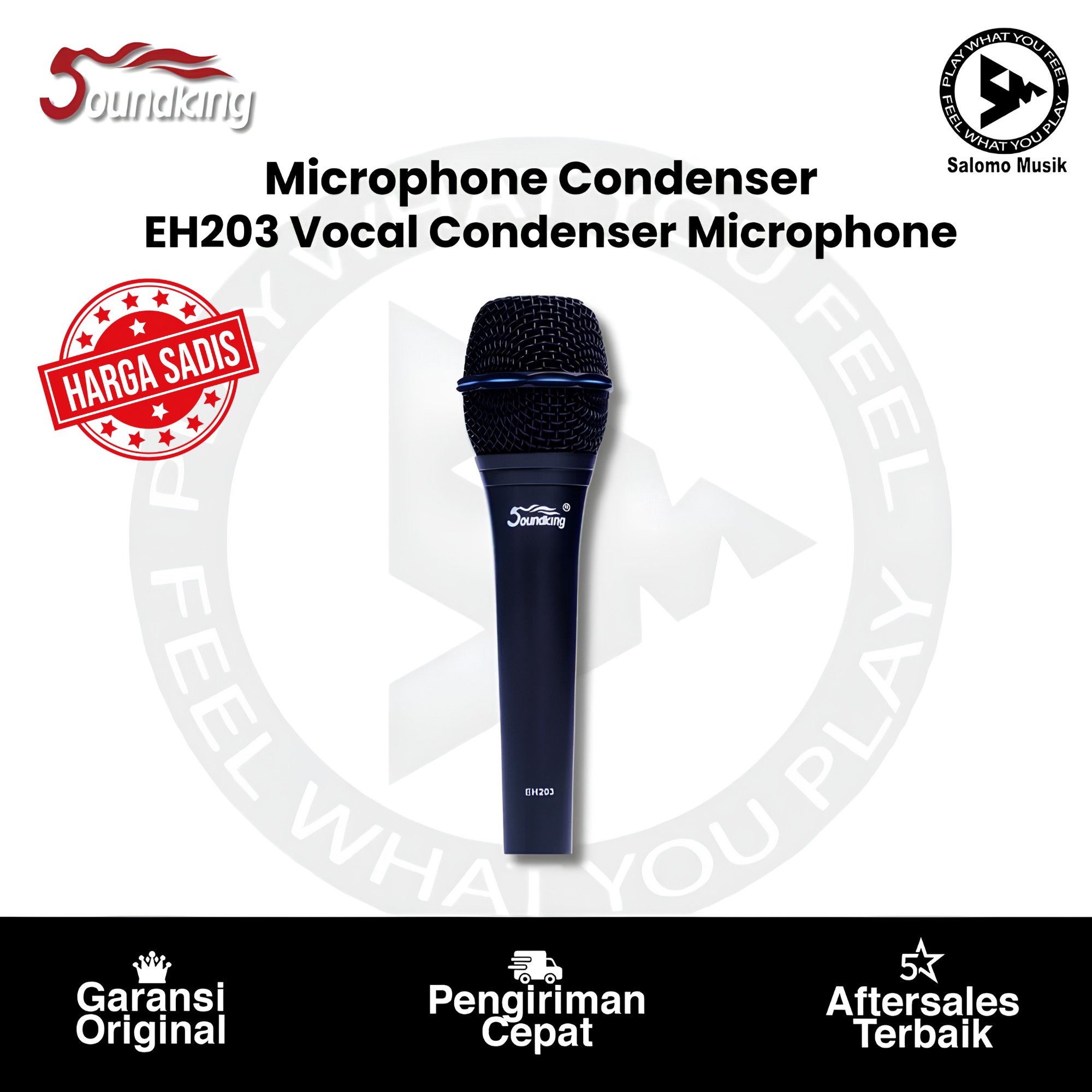 Microphone Condenser Soundking EH203 Vocal Condenser Microphone Original