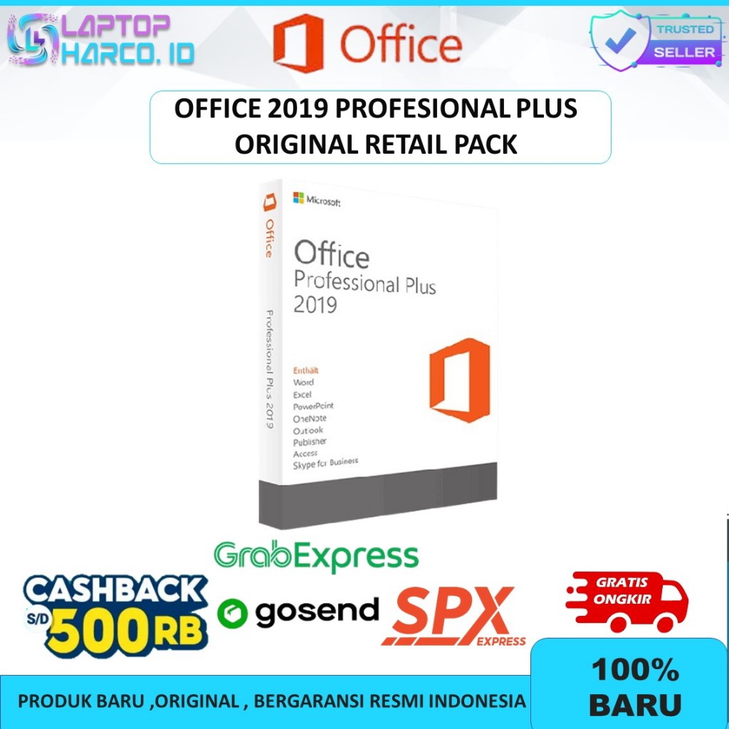 OFFICE PROFESSIONAL PLUS 2019 ORIGINAL RETAIL PACK & OFFICE OHS 2019 ORIGINAL RETAIL PACK