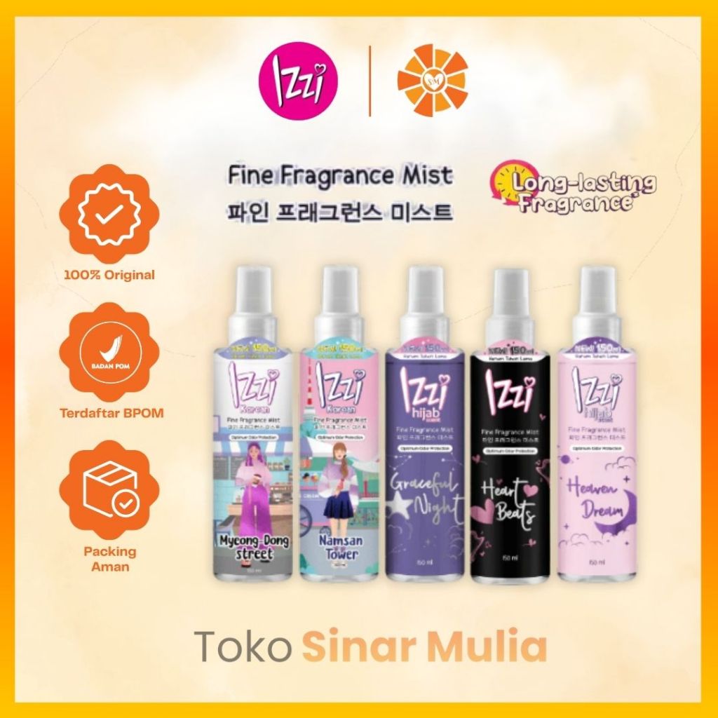IZZI Korean Fine Fragrance Mist 150ml / Parfum IZZI Korean
